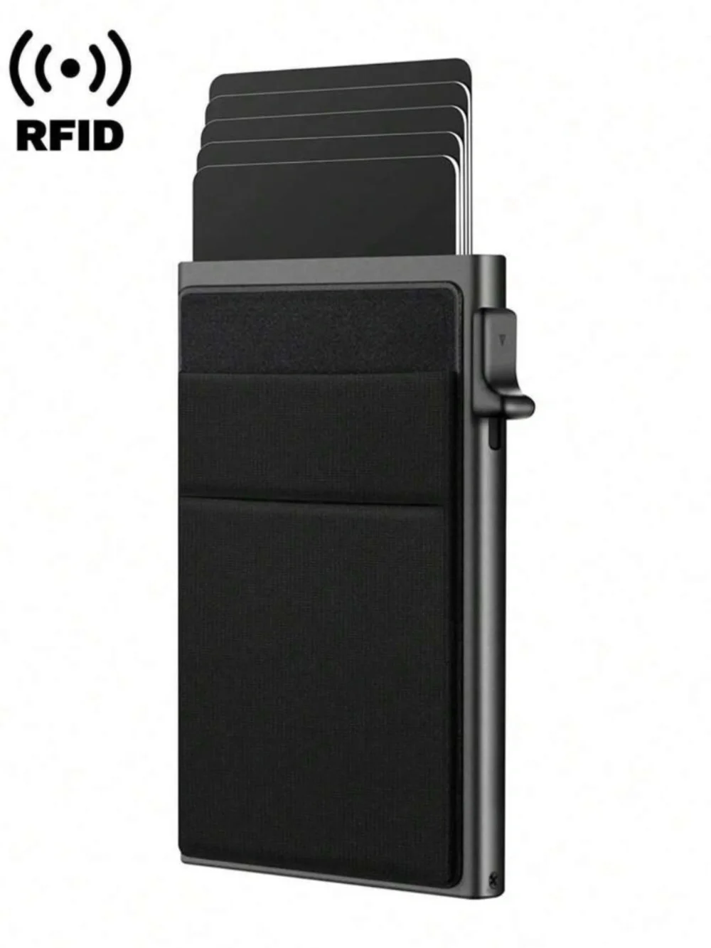 Slim RFID Blocking Card Wallet - Black